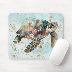 Tapis De Souris Tortue de mer Gold Dream