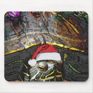 Tapis De Souris Tortue de Noël
