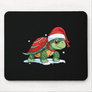 Tapis De Souris Tortue de Noël Père Noël Sea Turtle Beach Lover Oc