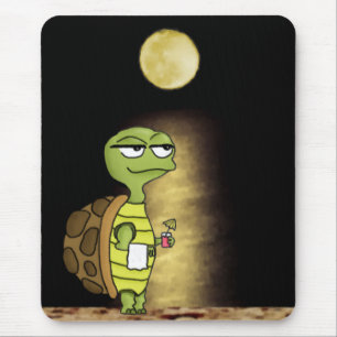 Tapis De Souris Tortue éclairée par la lune
