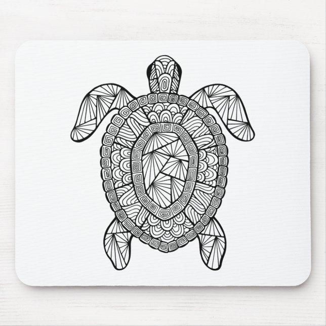 Tapis De Souris Tortue inspirée (Devant)