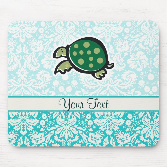 Tapis De Souris Tortue ; mignonne (Devant)