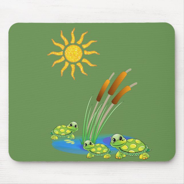 Tapis De Souris Tortue mousepad (Devant)