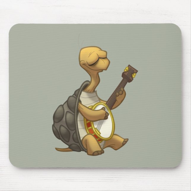 Tapis De Souris Tortue Mousepad de Banjo-Strummin' (Devant)