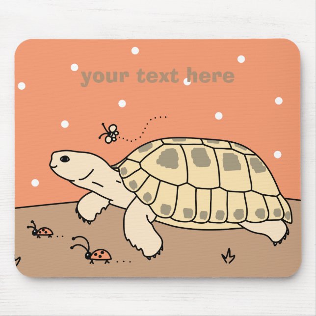 Tapis De Souris Tortue russe personnalisable Mousepad (Devant)