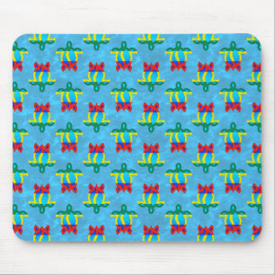 Tapis De Souris Tortue tribale des couleurs de l'île Rasta