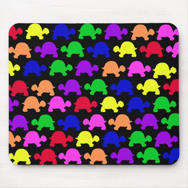 Tapis De Souris Tortues colorées (Devant)