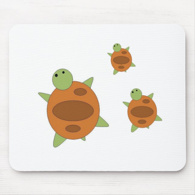 Tapis De Souris Tortues Mousepad (Devant)