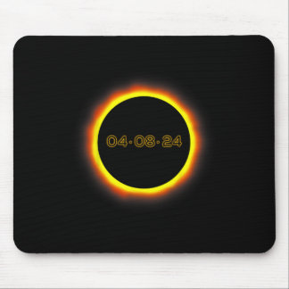 Tapis De Souris Total Éclipse Solaire 04.08.2024 Totalité 1