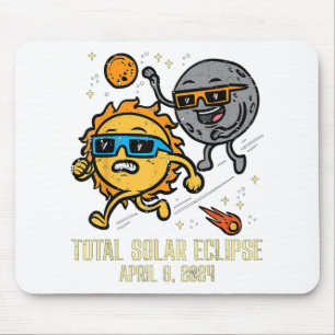 Tapis De Souris Total Éclipse Solaire 2024 Mignons Éclipse Solaire