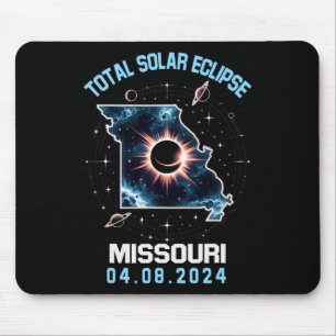 Tapis De Souris Total Éclipse Solaire 8 avril 2024 Totalité Missou