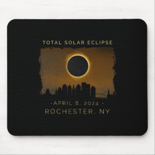 Tapis De Souris Total Éclipse Solaire À Rochester New York Vintage