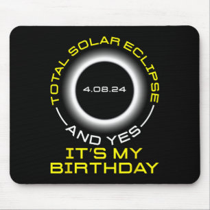 Tapis De Souris Total Éclipse Solaire Et Oui C#39 ; s Mon Annivers
