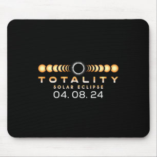Tapis De Souris Total Éclipse Solaire Printemps 04.08.2024 Totalit
