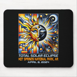 Tapis De Souris Total Éclipse Solaire Sources Chaudes Ar Arkansas
