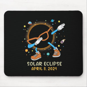 Tapis De Souris Total Solaire Eclipse 2024 Fun Dabbing Pour Enfant