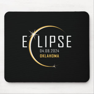 Tapis De Souris Total Solaire Eclipse 2024 Oklahoma America Totali