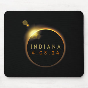 Tapis De Souris Total Solaire Eclipse 2024 Totalité Indiana