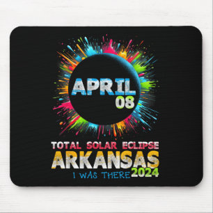 Tapis De Souris Total total de l'éclipse solaire Arkansas 2024 col