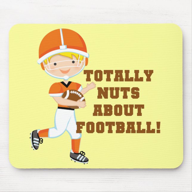 Tapis De Souris Totalement Nuts au sujet du football (Devant)