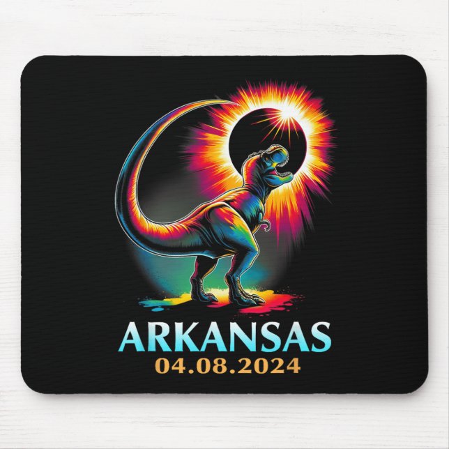 Tapis De Souris Totalité de l'Arkansas Total Éclipse Solaire 2024  (Devant)