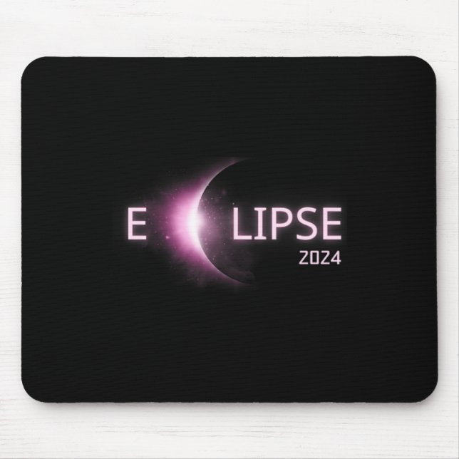 Tapis De Souris Totalité Éclipse solaire 2024 Total Éclipse solair (Devant)