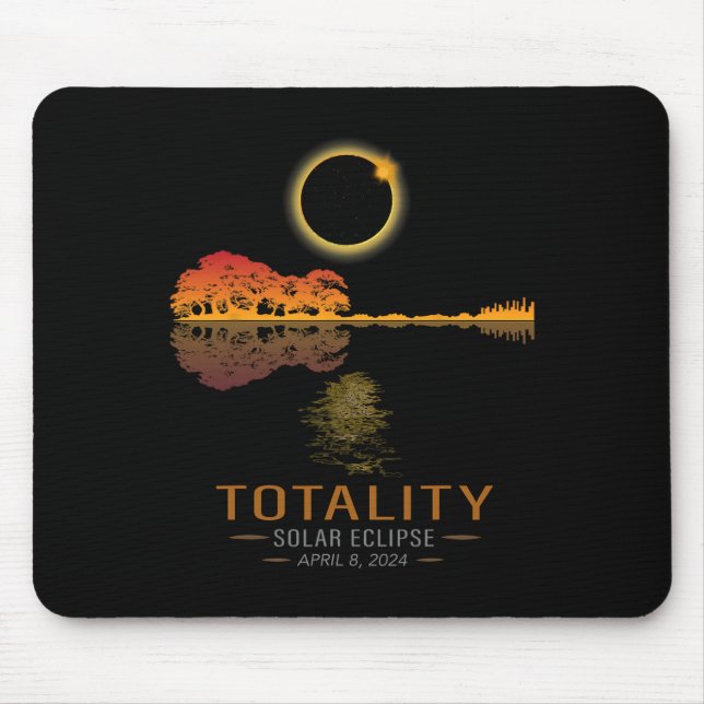 Tapis De Souris Totalité Printemps 4 08 24 Total Solaire Eclipse G (Devant)