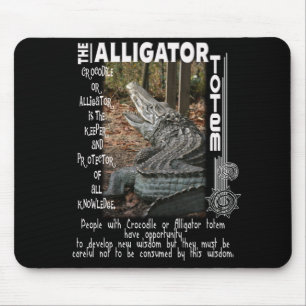 TAPIS DE SOURIS TOTEM D'ALLIGATOR/CROCODILE