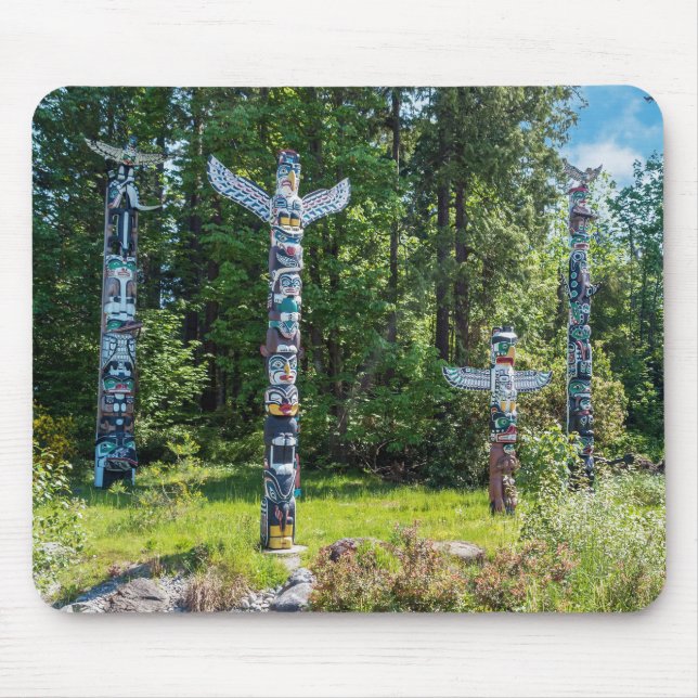 Tapis De Souris Totems dans le parc Stanley, Vancouver Canada (Devant)