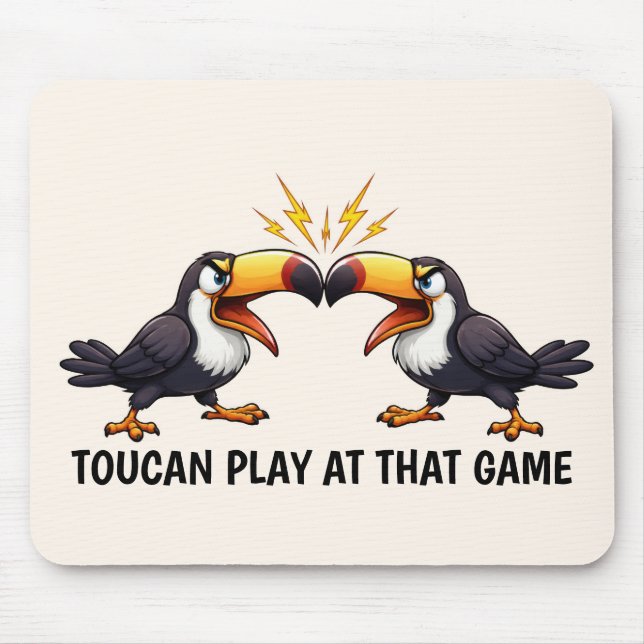 Tapis De Souris Toucan drôle (Devant)