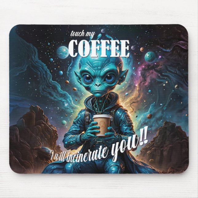 Tapis De Souris Touch My Coffee (Devant)