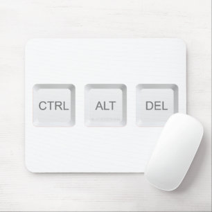 Tapis De Souris Touche de clavier d'ordinateur CTRL ALT DEL de Sli