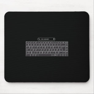Tapis De Souris Touches de clavier de mème drôle 67