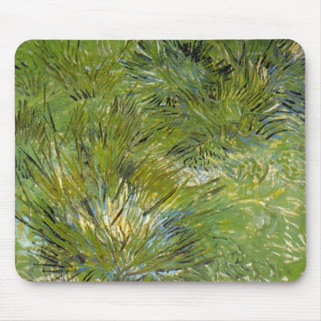 Tapis De Souris Touffes d'Herbe par Vincent van Gogh (Devant)