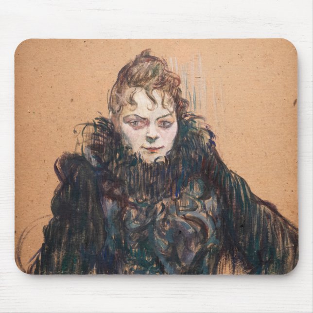 Tapis De Souris Toulouse-Lautrec - Woman with a Black Boa (Devant)