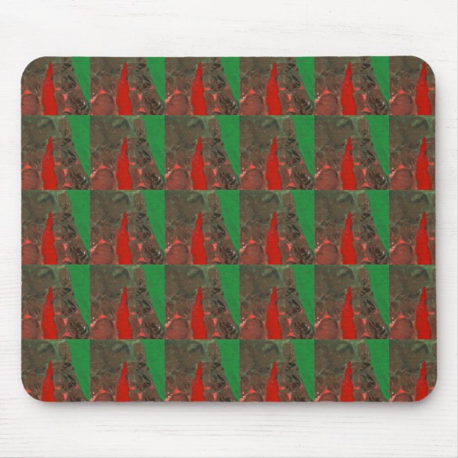 Tapis De Souris "Tour 2" Carrelage abstrait Design Mousepad (Devant)