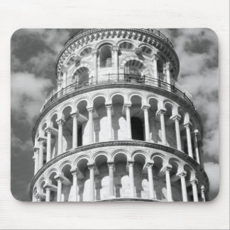 Tapis De Souris Tour blanche noire de Pise Italie