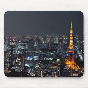Tapis De Souris Tour de Tokyo par nuit ::