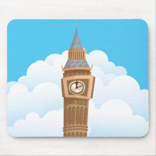 Tapis De Souris Tour d'horloge Big Ben Westminster