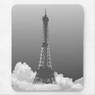 Tapis De Souris Tour Eiffel de Paris flotte en nuage Mousepad