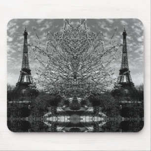 Tapis de souris tour Eiffel Paris vintage