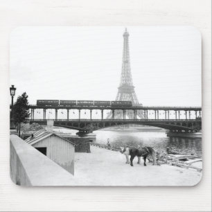 Tapis De Souris Tour Eiffel Vintage photo Paris 1800