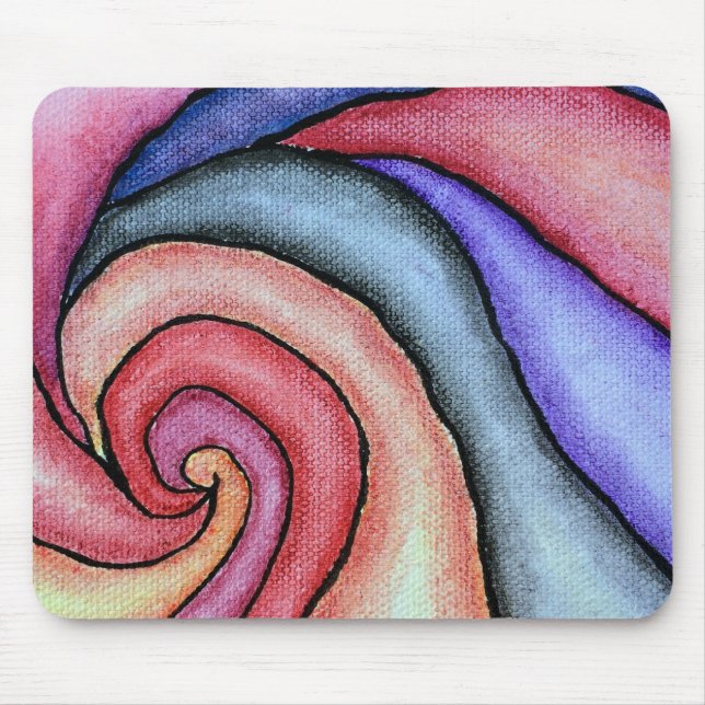 Tapis De Souris Tourbillon d'aquarelle (Devant)