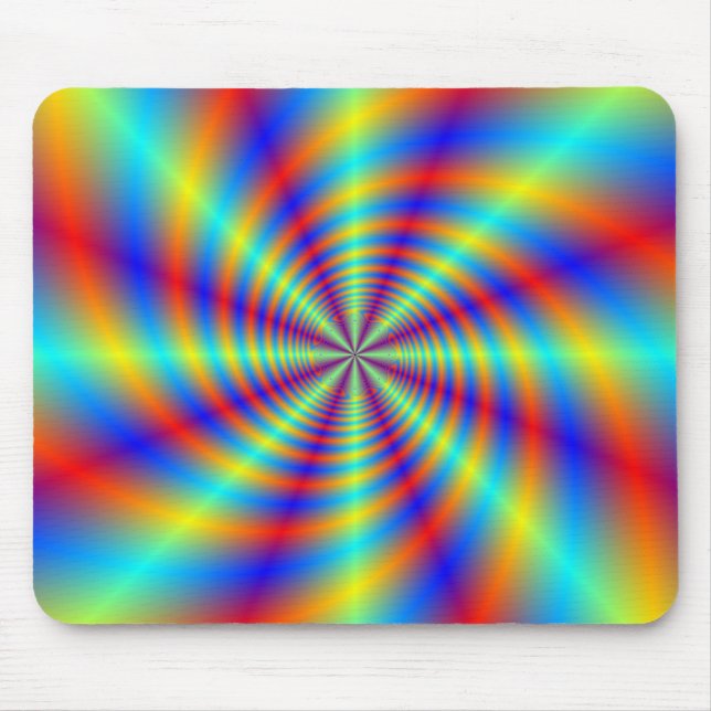 Tapis De Souris Tourbillon psychédélique Mousepad (Devant)