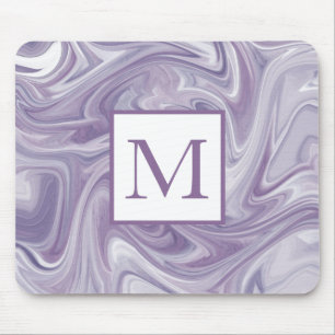 Tapis De Souris Tourbillonnant Lavender Abstrait
