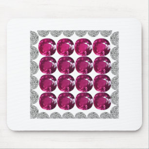 Tapis De Souris Tourmaline rose diamant