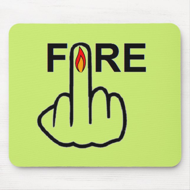 Tapis De Souris Tournage de feu de Mousepad (Devant)