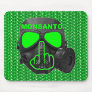 Tapis De Souris Tournage de masque à gaz Mousepad Monsanto
