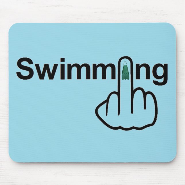 Tapis De Souris Tournage de natation Mousepad (Devant)