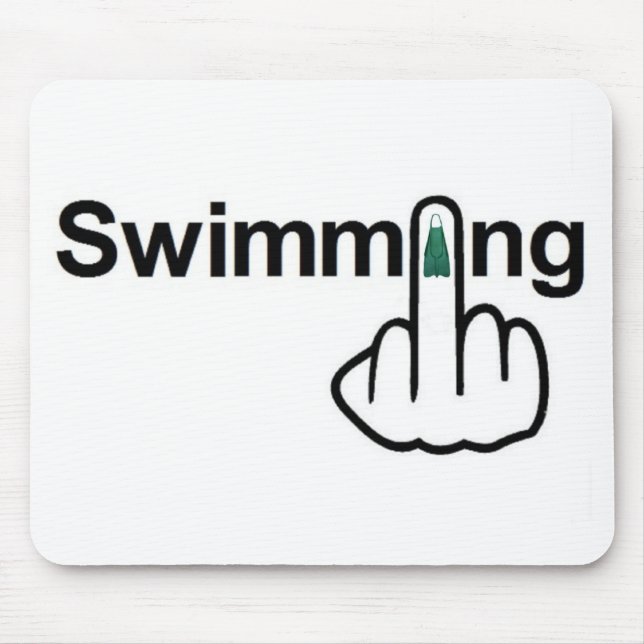 Tapis De Souris Tournage de natation Mousepad (Devant)
